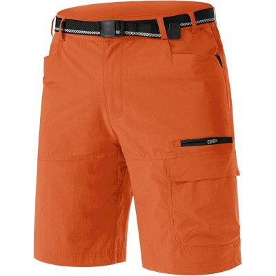 Men's Summer Outdoor Shorts Quick Dry Cargo Casual Work Hiking Shorts (NO Belt)
