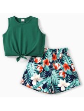 Girls Hawaiian Outfits Crop
